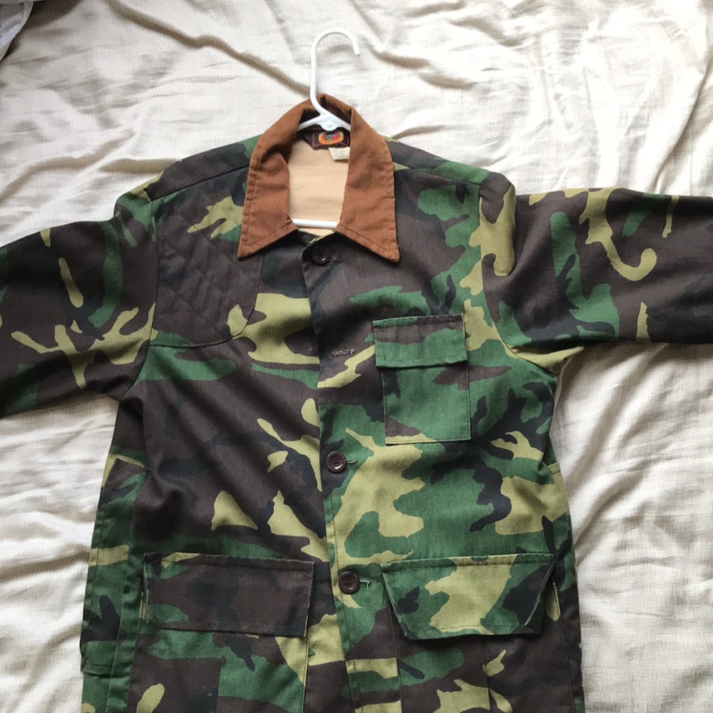 Vintage blue bull camo jacket